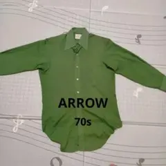 ARROW　70s　長袖シャツ　襟芯
