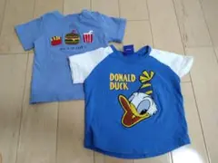 Disney ドナルドダック Tシャツ　ハンバーガー