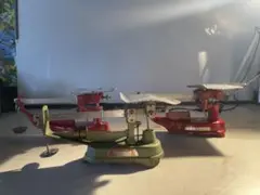 【レトロ】Yamato はかり 緑色1 セットHOKUTOW赤色はかり2セット