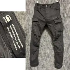 G-Star RAW 3D カーゴスキニーパンツ　デニム　黒　ブラック