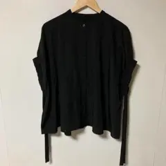 titivate 黒 スリットオーバーシャツ