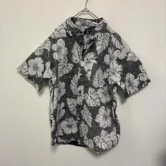GEORGE ハイビスカス柄 アロハシャツ XLサイズ