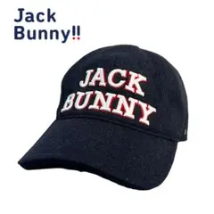 JackBunny ジャックバニー キャップ ネイビー フランネル フリーサイズ