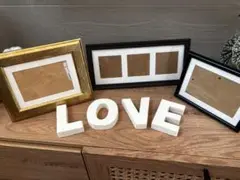 【美品✨】フォトフレーム3点、Loveの4点セット
