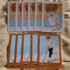 ハイキュー プール掃除 箔押し ブロマイド 日向 11枚 セット