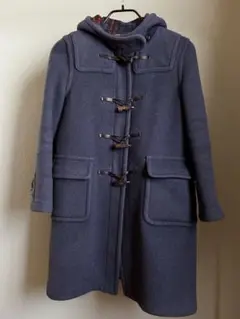 《大人気》ロンドントラディション ダッフルコート M 青 レディース