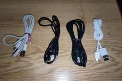 USBケーブル／タイプA ‐ マイクロUSB　4本セット