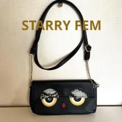 スターリーフェム STARRYFEM ショルダーバック フクロウ ブラック