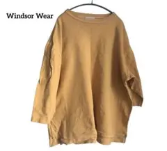 値下げしました【Windsor Wear】 マスタード 七分袖カットソーカナダ製