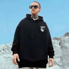 ストリート スウェット 【数量限定】合気道 フード付き くま XL ブラック