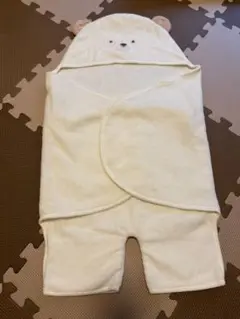 クマのフード付きおくるみ 50-70cm