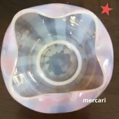 アンティーク ガラス オパールセント 色ガラス