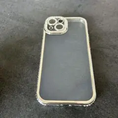 【未使用】iPhone15透明ケース ラインストーン