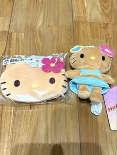 日焼けキティXOXOギャル・顔型ポーチセット