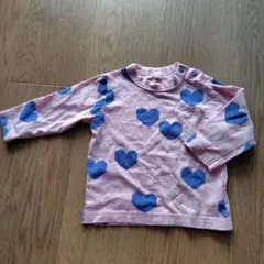 マーキーズ　長袖　Tシャツ　80 ハート　ピンク　　　　ロンT