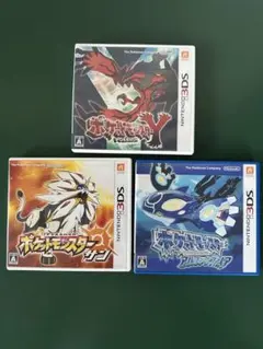 ポケットモンスター　3DSソフト　3本セット Y サン　アルファサファイア
