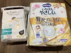 moony 母乳パッド 102枚入り・おしりふきコットン　80枚入り　セット