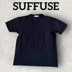 SUFFUSE メンズTシャツ 半袖Tシャツ ボーダー柄シャツ (L) ネイビー