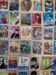 日本切手 使用済 80円 まとめ