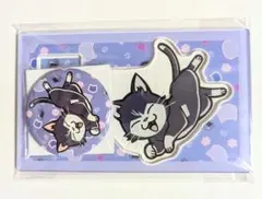 ほしなねこ　缶バッジ&アクリルスタンドセット　保科宗四郎　保科の休日　怪獣8号