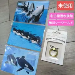 【早い者勝ち】水族館、シャチ　ポストカード　スマホリング