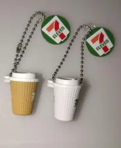 セブンカフェシリーズ☆ミニチュア ホットコーヒー☆カフェラテ
