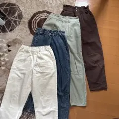 テーパードパンツ4本セット