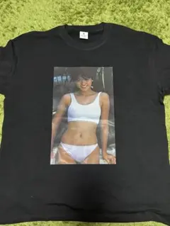 おもしろＴシャツ　白ビキニプリント黒 XL 新品