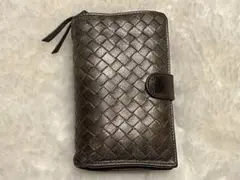 三越購入 ボッテガヴェネタ二つ折り財布 ブロンズカラー