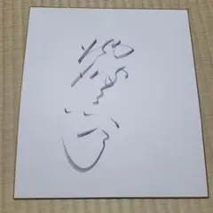 現代的な書道 サイン色紙