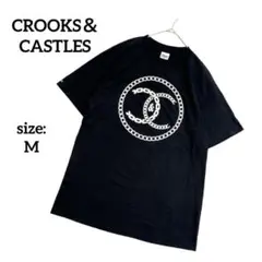 CROOKS＆CASTELS クルックスアンドキャッスルス ロゴTシャツ 黒