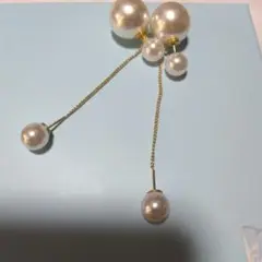 ゆらゆらホワイトパールピアス
