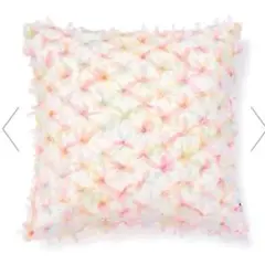 フランフラン◼️クッションカバー◼️リボンアップリケ◼️45×45◼️ラスト１枚