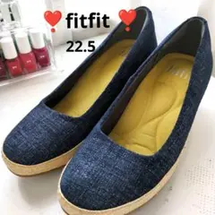fitfit フィットフィット ウエッジソール コンフォート パンプス22.5