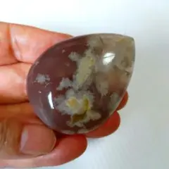 天然石桜瑪瑙しずくパーツ