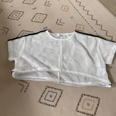 キッズ　メッシュ クロップドTシャツ 140