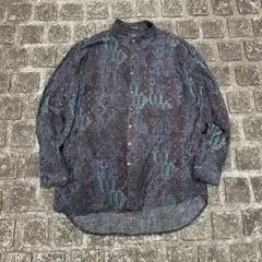 一点物 90s〜00s ステファノマン 総柄 レーヨンシャツ