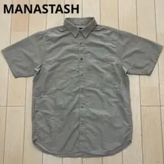 MANASTASH マナスタッシュ　半袖シャツ　ベージュ　カーキ　Mサイズ