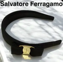 [Salvatore Ferragamo ]リボンカチューシャ[ブラック]