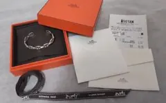 お値下げ【美品】HERMES シェーヌダンクル バングル SH アンシェネ