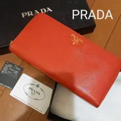 【正規品★外観美品】PRADA ラウンドファスナー財布