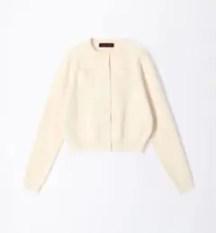 CABaN コットンカシミヤ クルーネック カーディガン