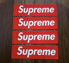 Supreme ステッカー 4枚セット 赤　12