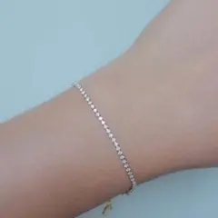 ebine ブレスレット シルバー Skin Tennis Bracelet