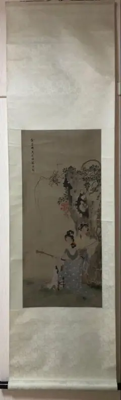 美人画　耕以銘　掛け軸　箱無し　書画、骨董品、美術品 美人画耕以銘掛け軸箱無し書画、骨董品、美術品| Buyee日本代購
