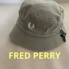 FRED PERRY カーキ バケットハット