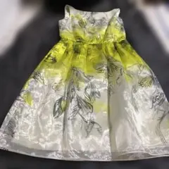 EPOCA 花柄ノースリーブひざ丈ワンピース