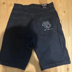 fubu ハーフパンツ ショーツ　デニム　ブラック
