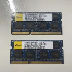 値引き！elixir 4GB DDR3 メモリ 1600MHz 204ピン