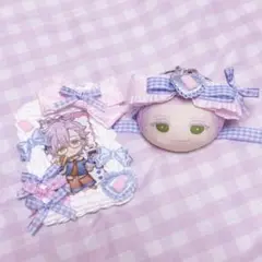 B8 デコケース トレカケースデコ ヘッドドレス おまんじゅう リボン セット